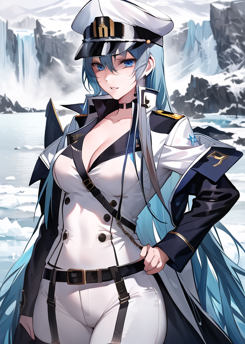 AI Art: Esdeath ( Akame Ga Kill ) by @LancelotWolf