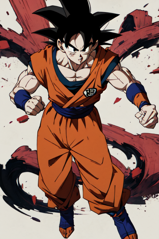 AI Art: Goku Super Sayajin by @Richard Michaels