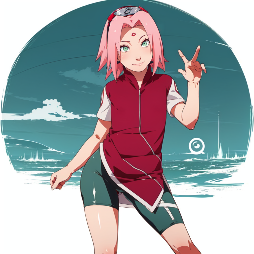 AI Art: Sakura Haruno by @Plutanico | PixAI