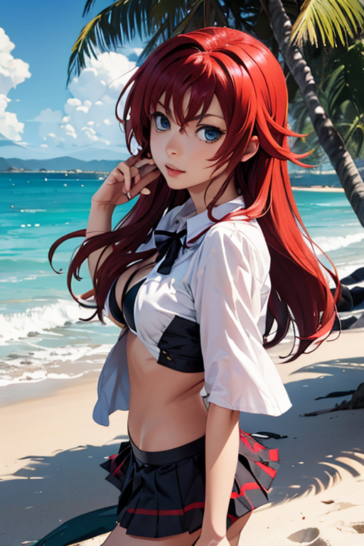 Arte AI Rias Gremory por Shiron PixAI