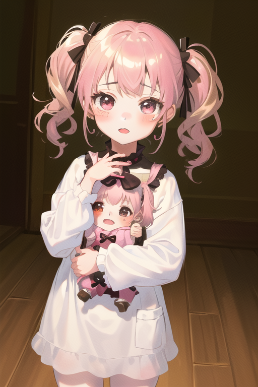 Beautiful Curly Pigtails Anime Girl | Poster