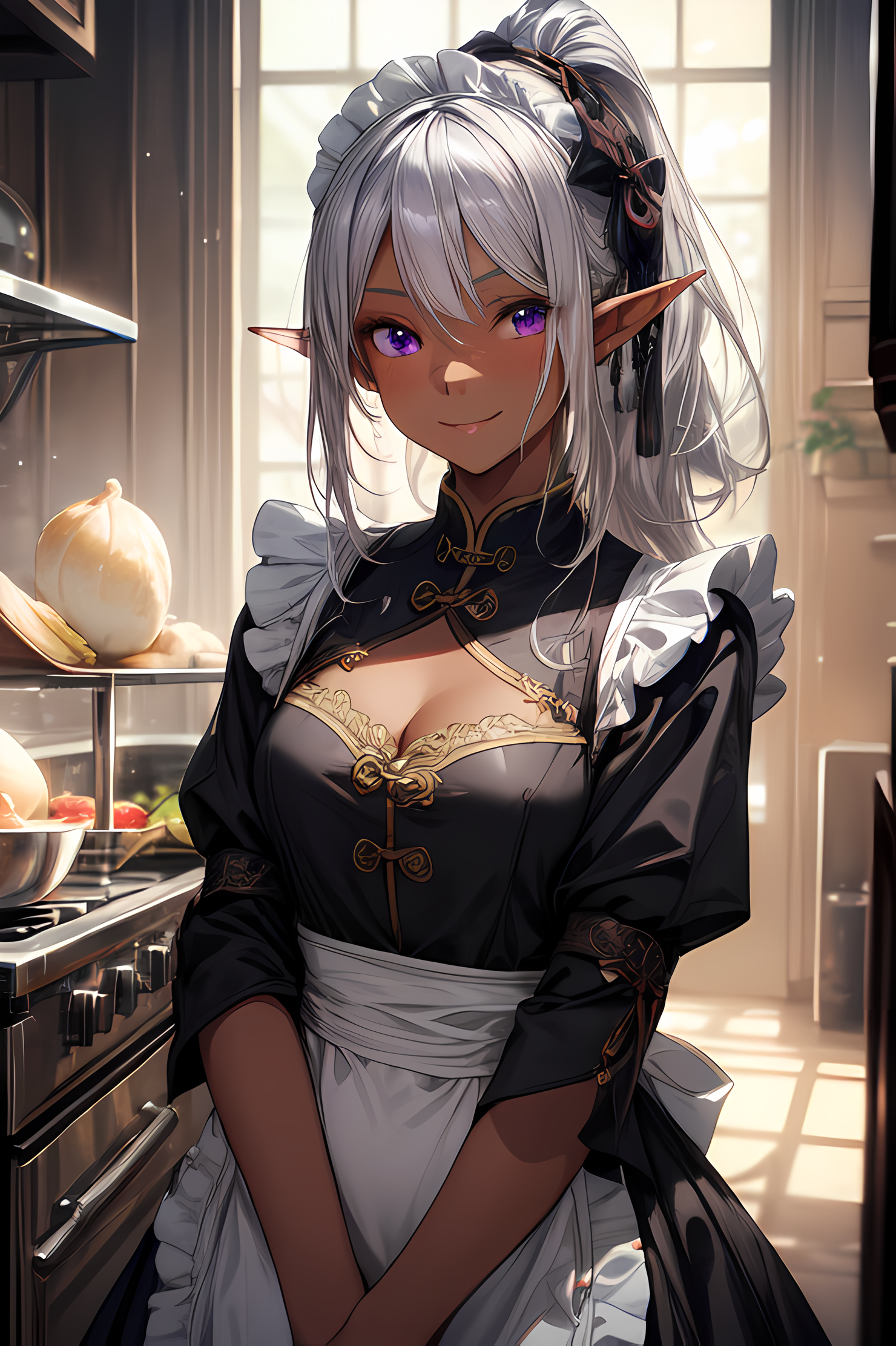 AI Art: Kitchen maid by @Fay Wild