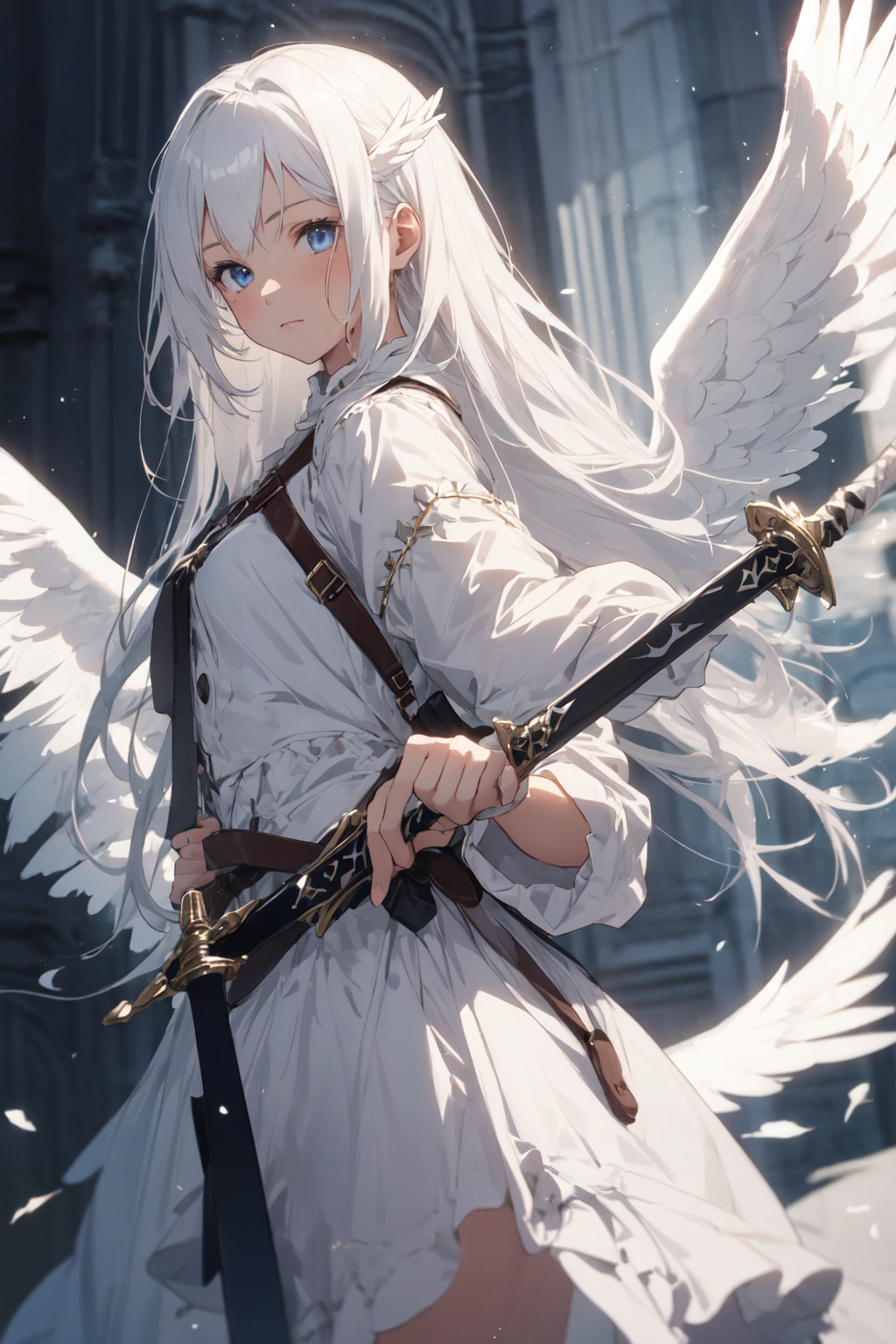 AI Art: An angel maybe? by @louve | PixAI