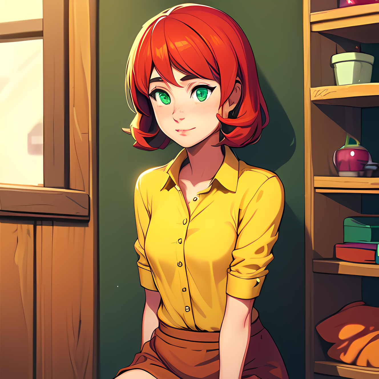 AI Art: Penny (Stardew Valley) por @Press | PixAI