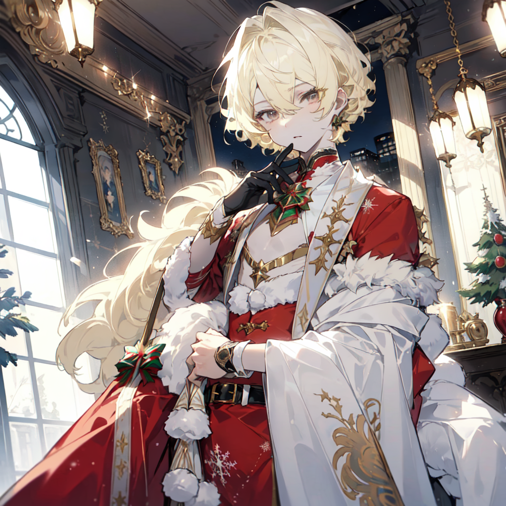 AI Art: Beautiful Christmas Boy by @Sinner