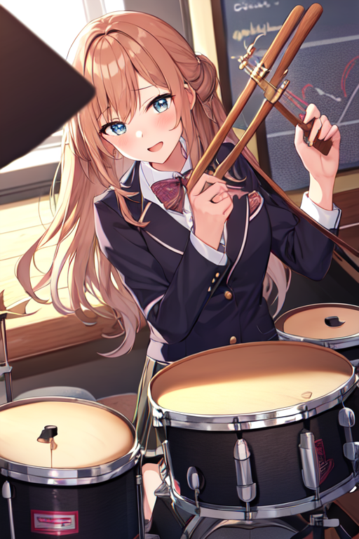 AI Art: Percussion band(1/4) byAI Art: Percussion band(1/4) by  