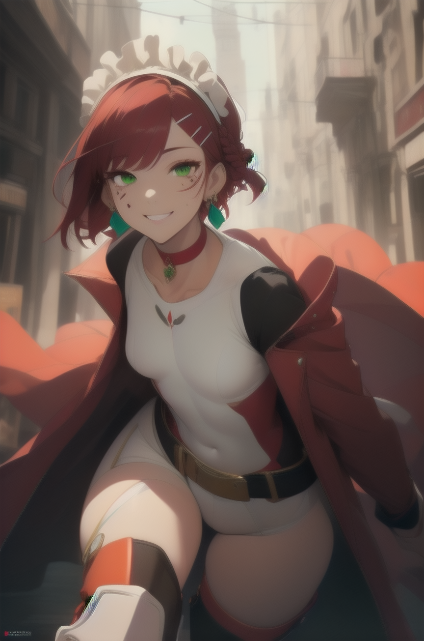 AI Art: Sci-fi Red hair girl by @イハティーサ | PixAI