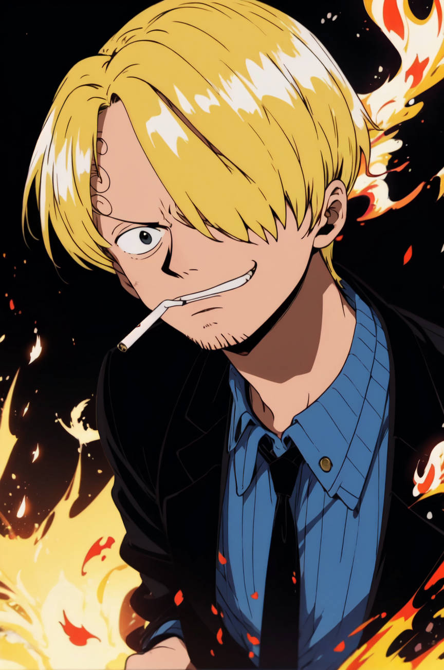 AI Art LoRA Model: Sanji Pre-Timeskip (One Piece) | PixAI