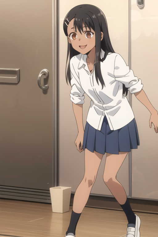 Long Black Anime Hair Nagatoro