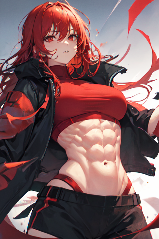 AI Art: Adult Red by @hokagesci1