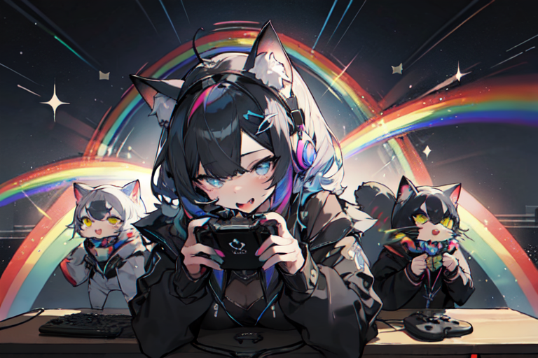 Cat Girl Gamer