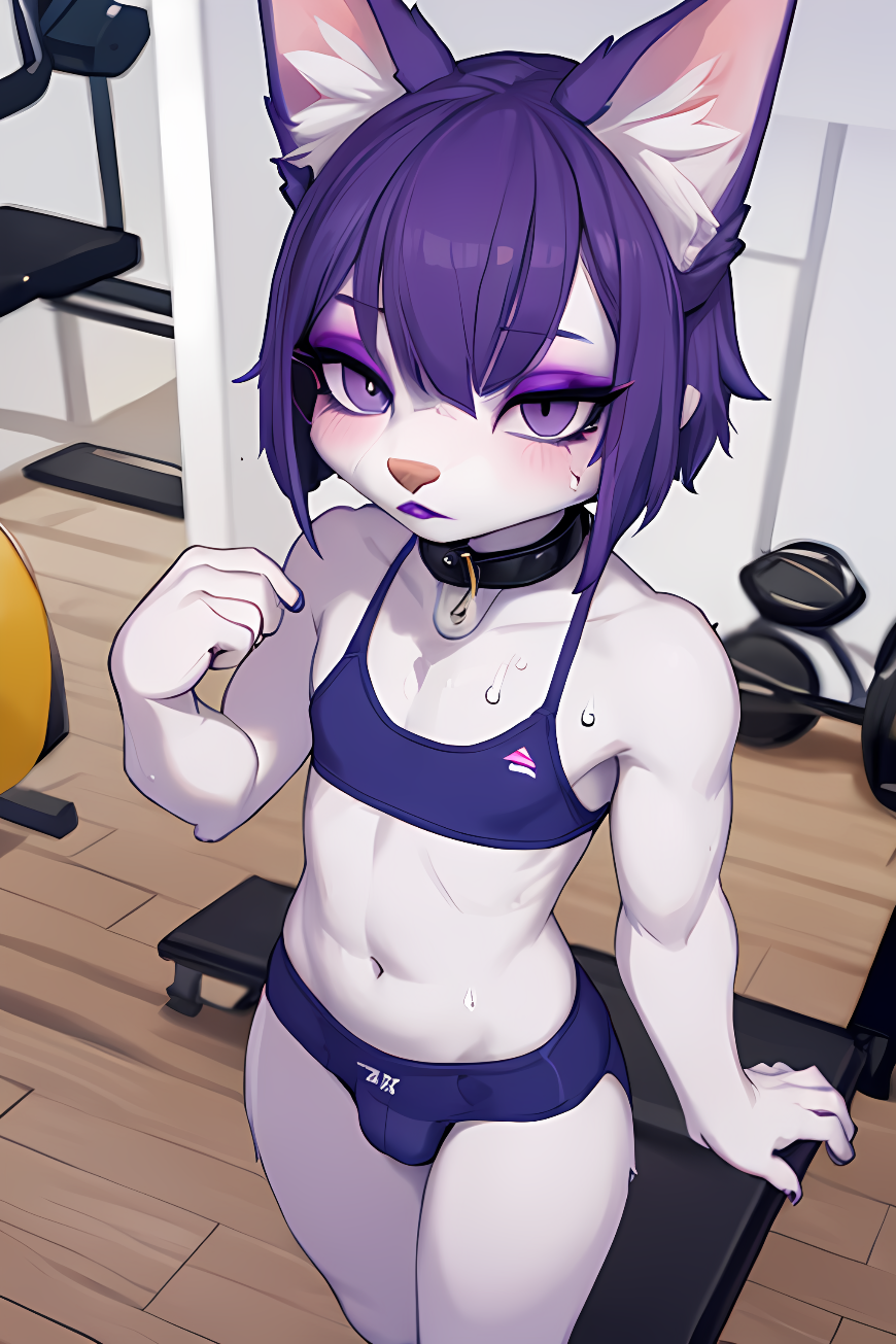 AI Art: Furry femboy Cat by @dark matter | PixAI