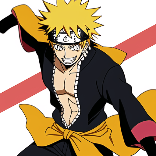 Naruto uzumaki in one piece art style