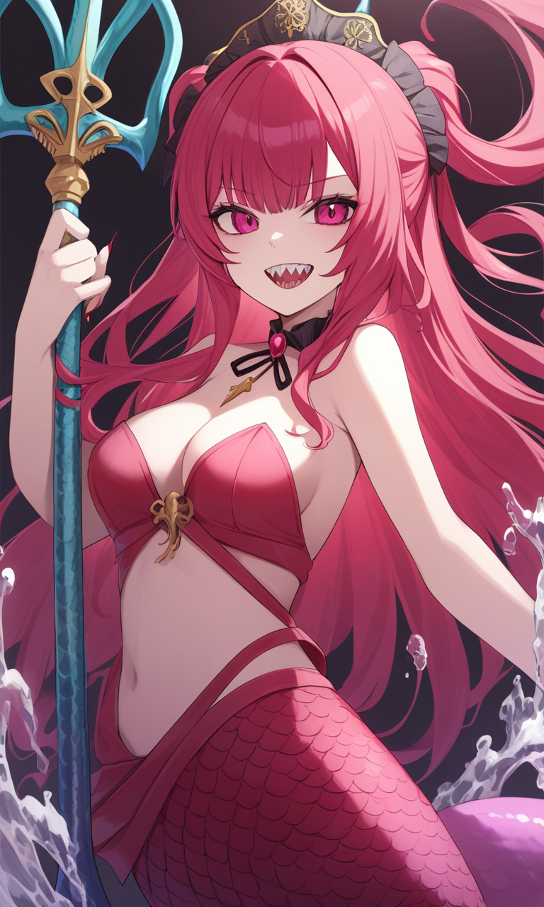 AI Art: 「Ruby Gillman: Teenage Kraken」 - Nerissa (Mermaid) by @賢い狐様 | PixAI