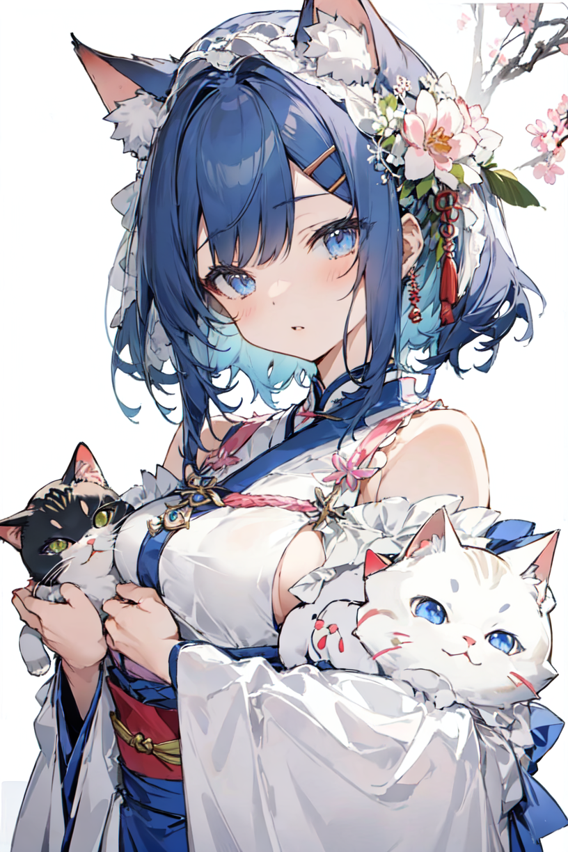 AI 아트: 猫 娘 작성자: @muki | PixAI