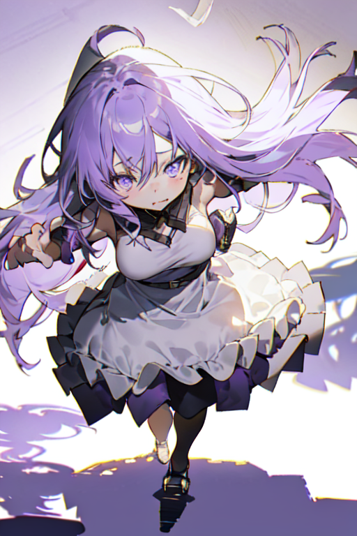 Light Purple Eyes White Hair Dress Anime Girl HD Anime Girl Wallpapers, HD  Wallpapers