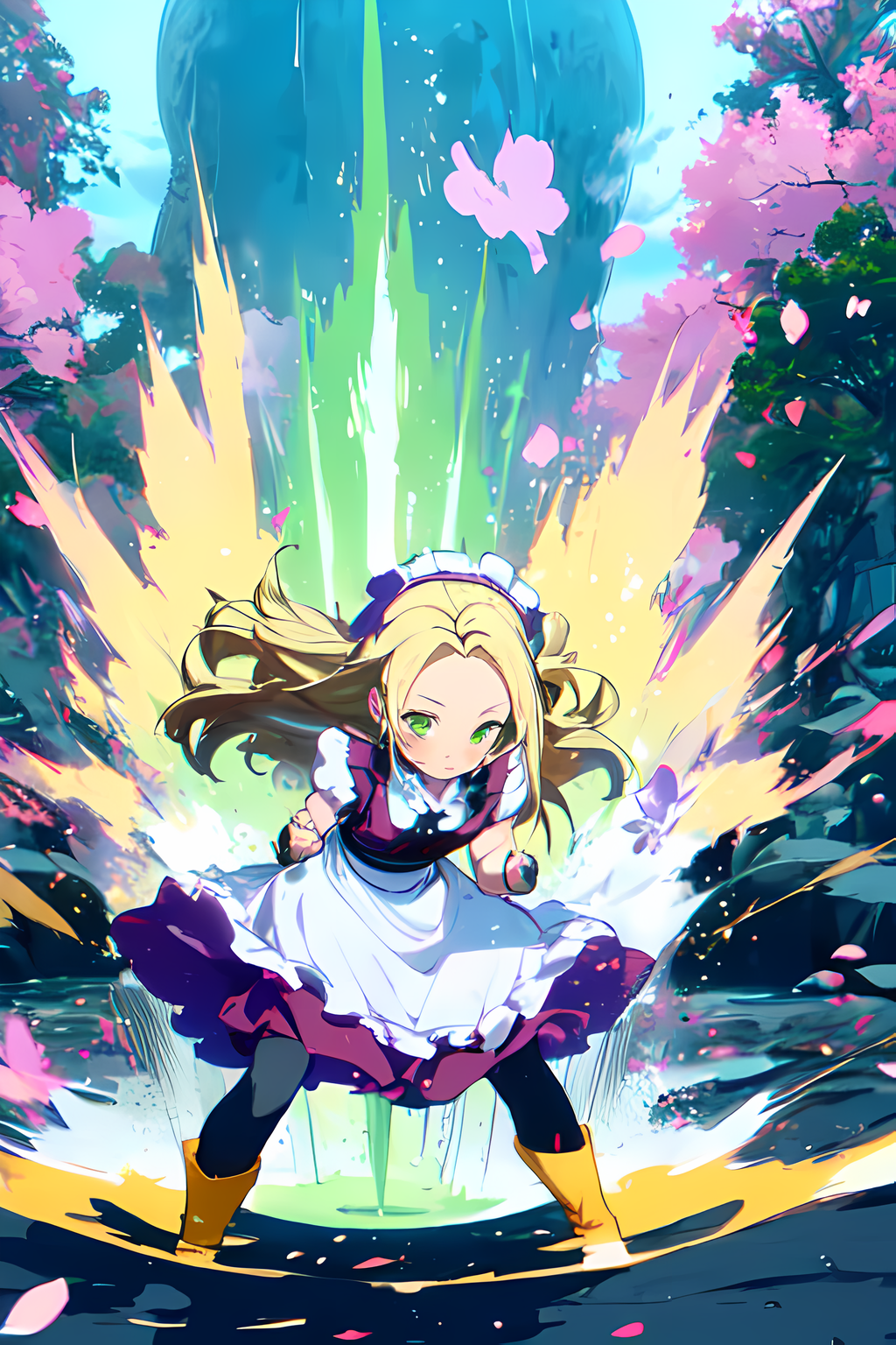 AI Art Everleigh Powering Up by Deli PixAI