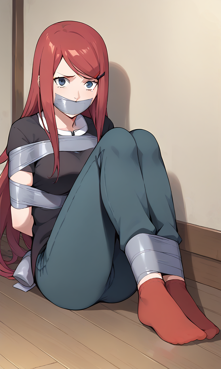 AI Art: Kushina tied up and gagged by @james5456 | PixAI