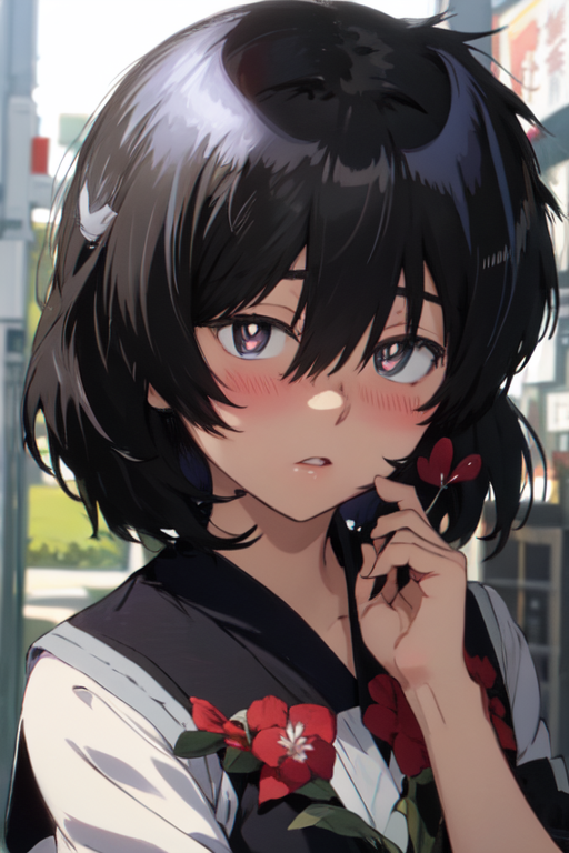 AI Art: Black hair by @user-1667490986530927068