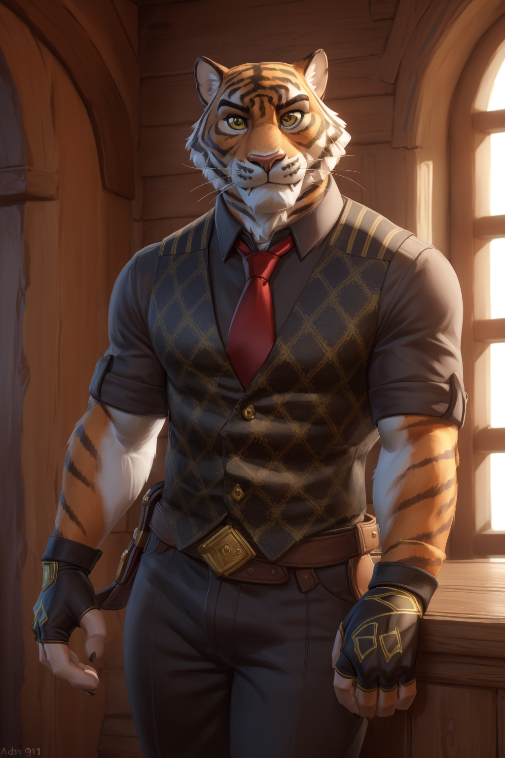 Ai Art Lora Model Oscar The Tiger Fortnite Furry Character Lora By Orion12 Pixai 