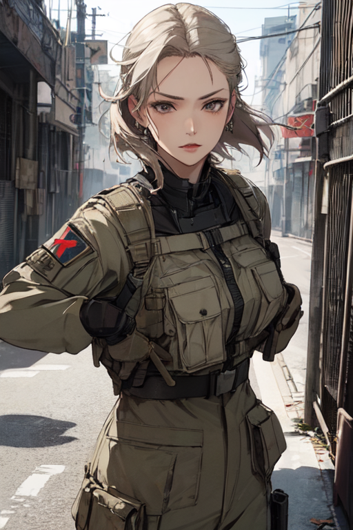 AI Art: Soldier Girl 2 by @Jenga BITO | PixAI