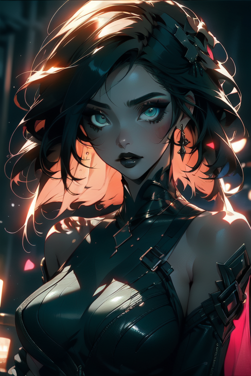 AI Art: cute goth girl by @Daily Dose of Delight