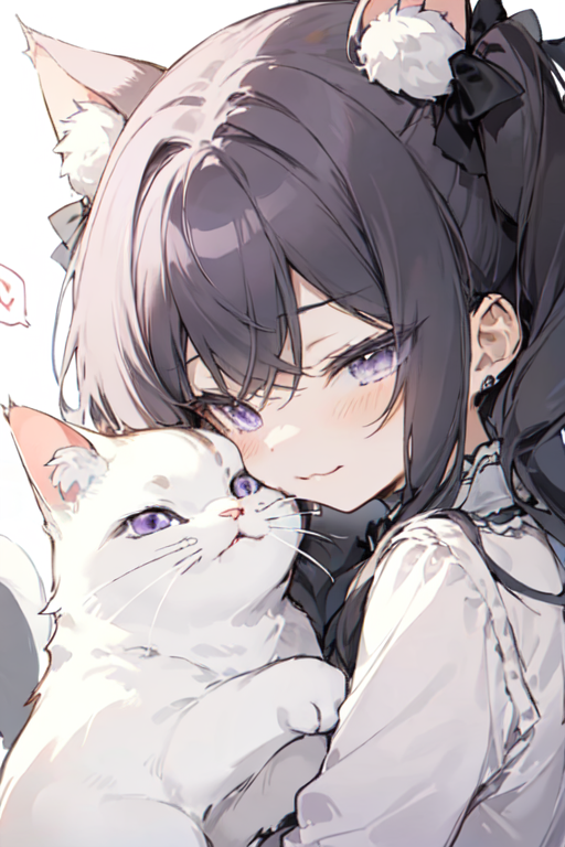 AI Art: Mika + cat by @tryxPower | PixAI - Anime AI Art Generator for Free