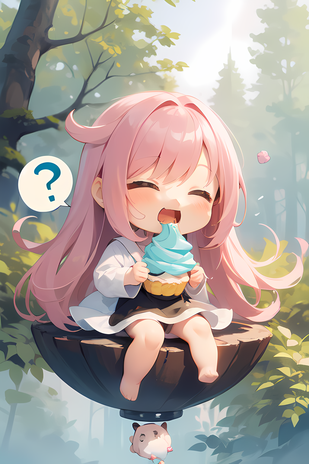 Chibi eating deals