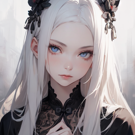 original characters, solo, blue eyes, anime, anime girls, artwork, digital  art, fan art, Gothic