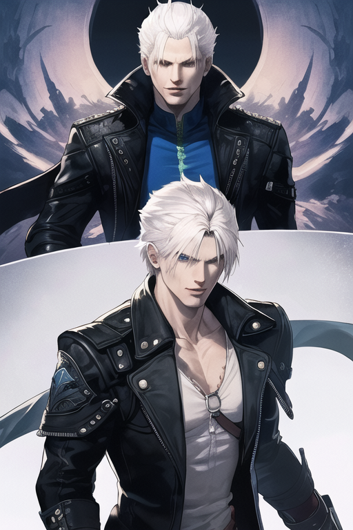 DEVIL MAY CRY 5 - Black Hair Dante VS Vergil (EX Dante Costume) 