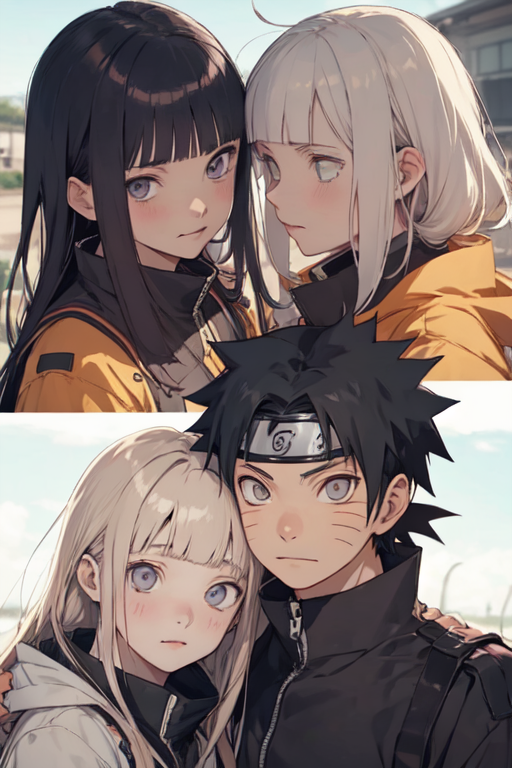 AI Art: naruto + hinata by @sarah555#4617