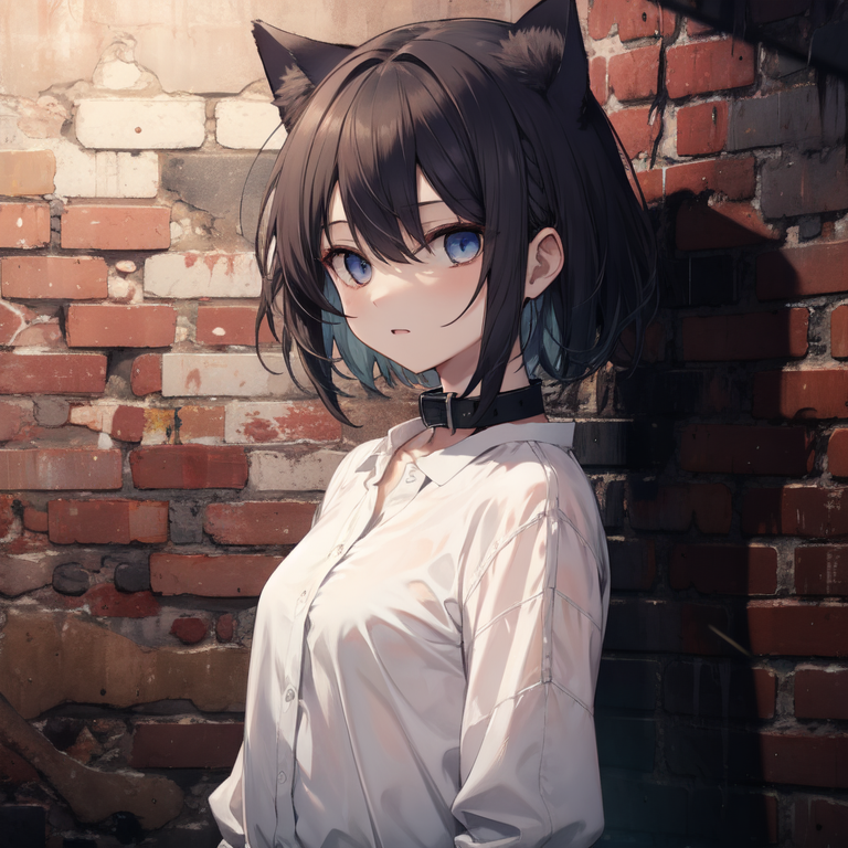 AI Art slave cat girl by vuntai PixAI