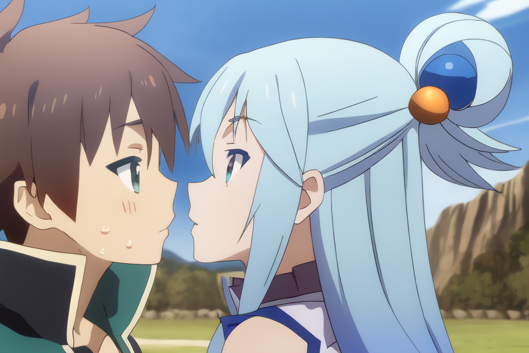 kazuma and aqua - BiliBili