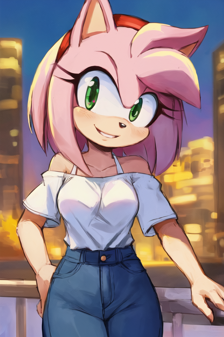 AI Art: Amy Rose Standing by @Chattiori | PixAI