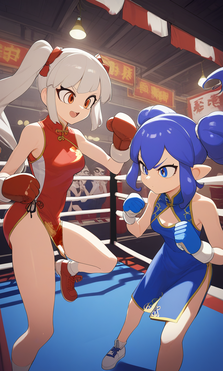 AI Art: A Splatoon Crossover: Chun-Li vs. The Unknown Fighter in Chinese  Clothes by @LoudDragonHackerIII | PixAI