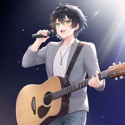 AI Art: 歌う男性 by @鍋柱 | PixAI