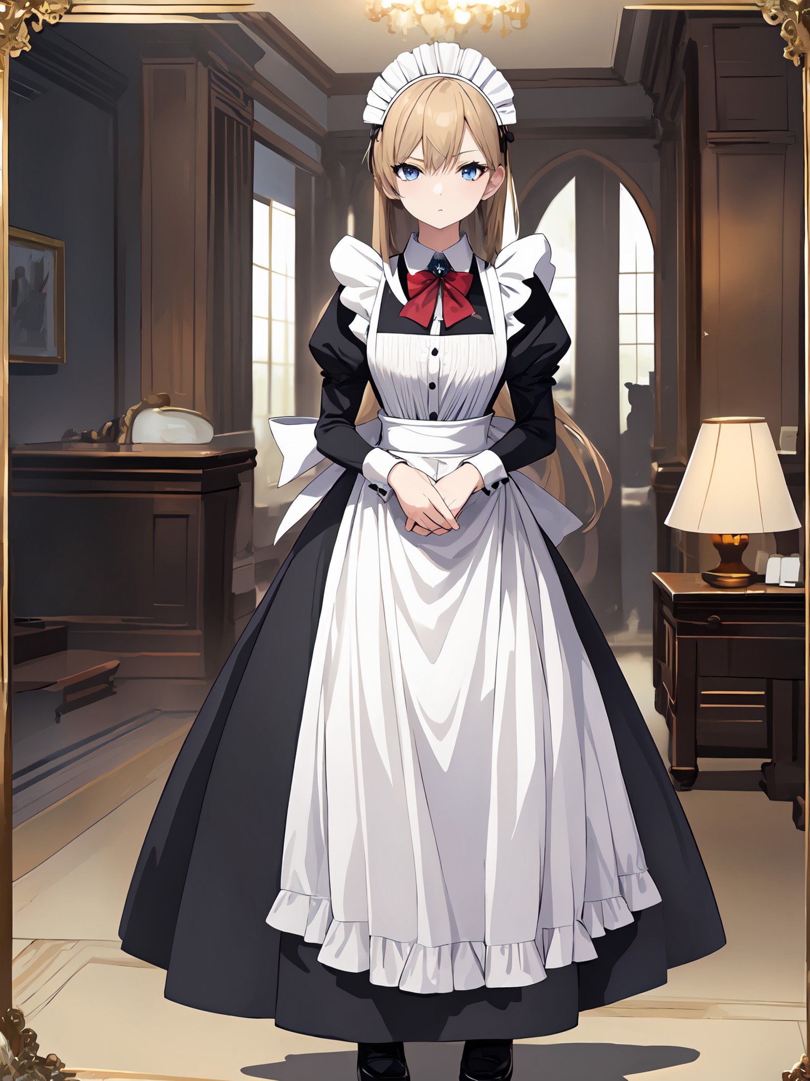 Ai Art Lora Model Victorian Maid Dress Sd Pixai