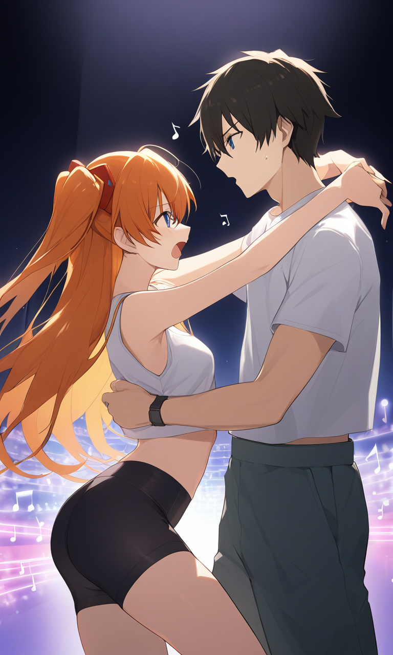 AI Art: Ikari Shinji and Asuka Langley Soryu: A Friendship Dressed in  Casual Tones by @BrightDreamerJr. | PixAI