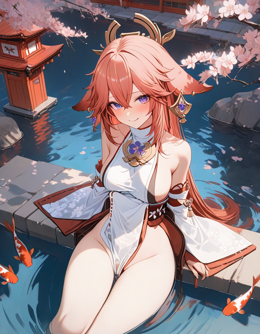 AI Art: Yae Miko by @Miyu Lewd | PixAI