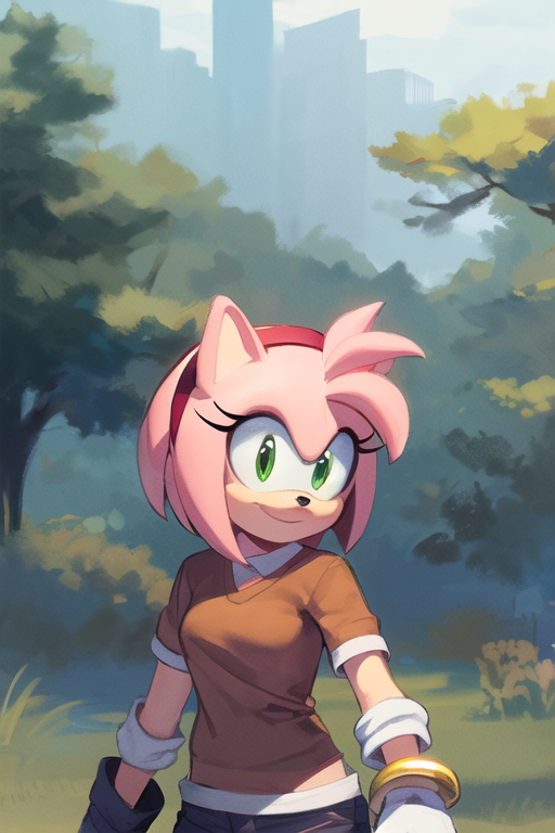 8feet on X: Ayyy look, my first Sonic character (Amy Rose) fanart :p #Sonic  #AmyRose #Fanart #artwork #furry #art  / X