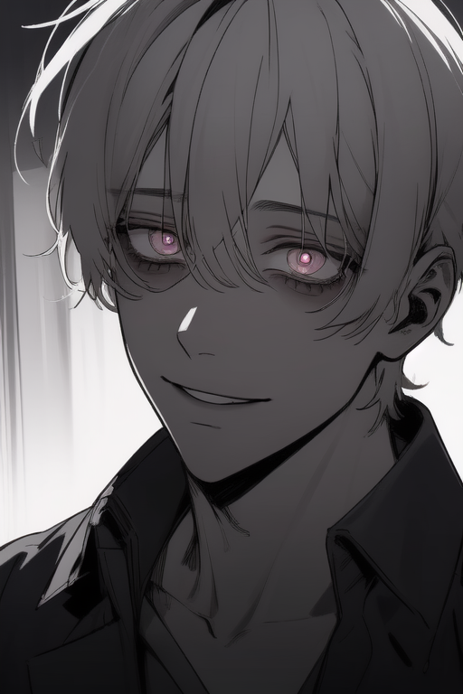 AI Yandere boy Bluu Bluu PixAI