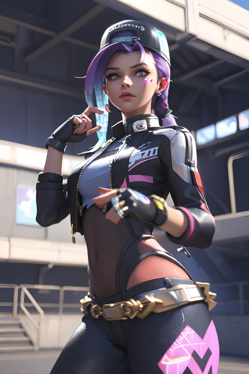 AI Art LoRA Model: Sombra Le Sserafim skin | PixAI