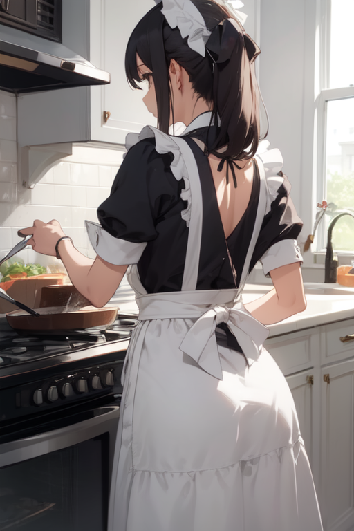 AI Art: Kitchen maid by @bula600