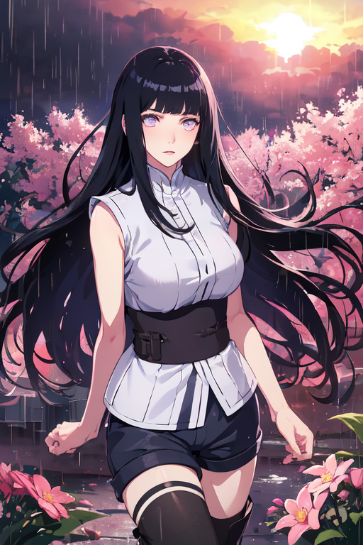 AI Art: Hinata hyuga by @CornyCookie | PixAI