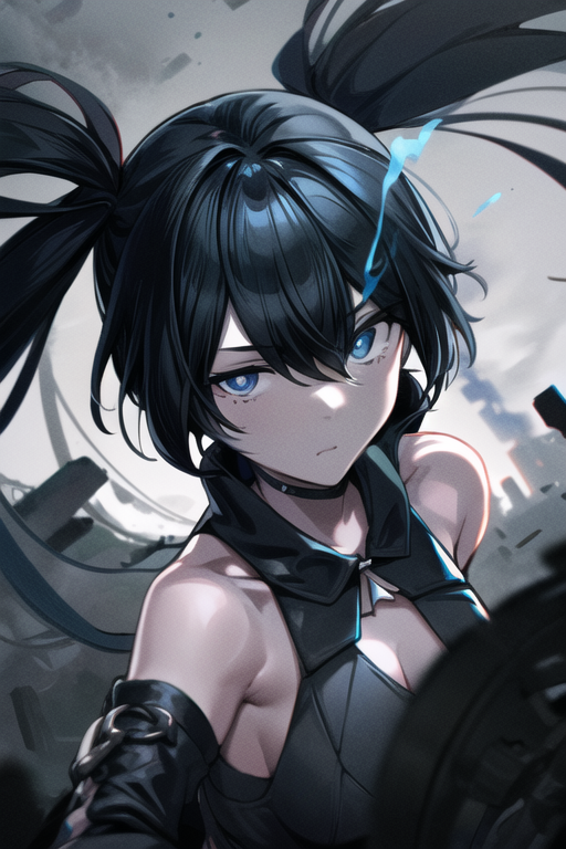 black rock shooter and rin