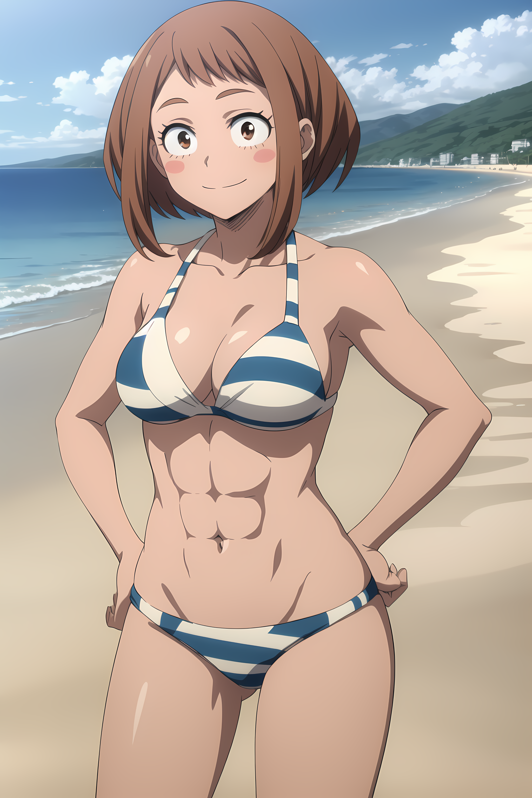 AI Art: Uraraka beach HD by @DaveMingchang21 | PixAI