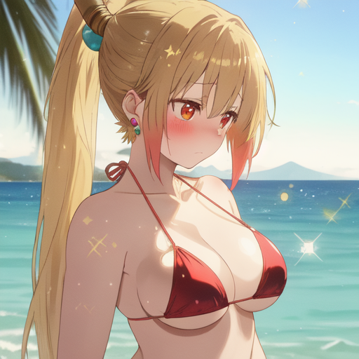 AI Art Tohru Bikini by Licenciadisimo PixAI