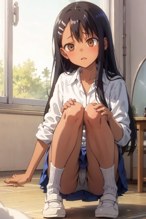 Long Black Anime Hair Nagatoro