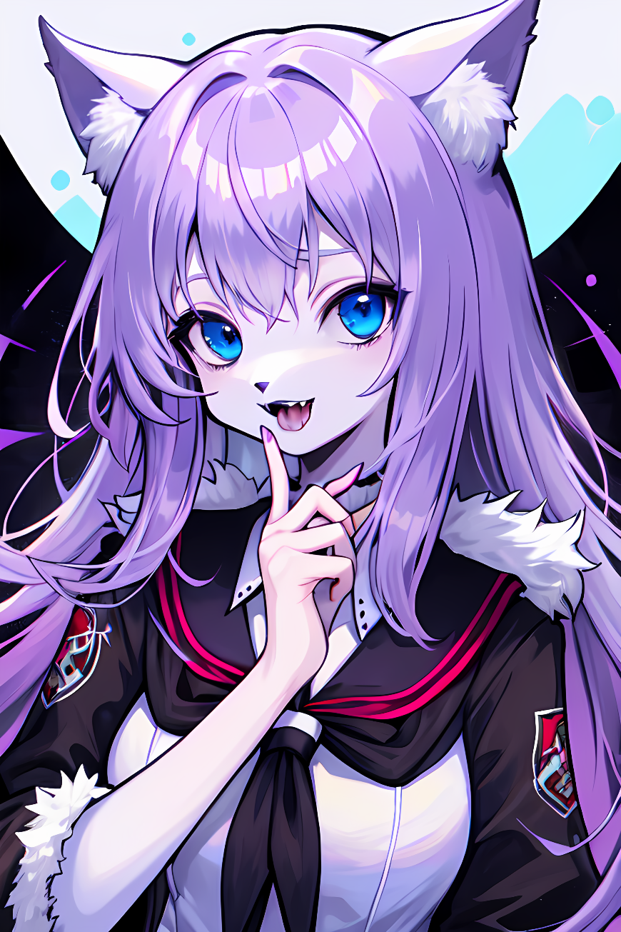 AI Art: Vampire school furry girl by @Cyber Wolf | PixAI