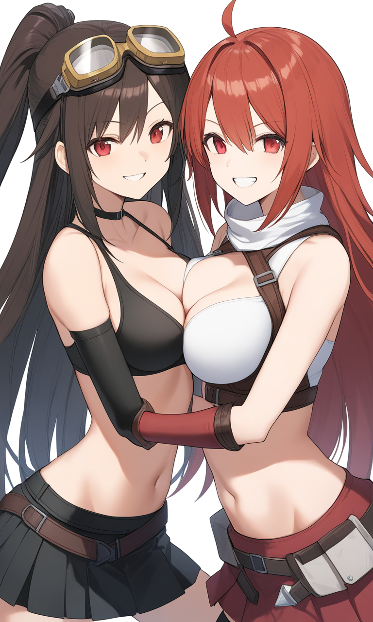 AIイラスト: 「ファイナルファンタジーVII」 - Tifa LockhartとGrace Howardのエッチなポーズ 作者 @美しいハッカーくん  | PixAI